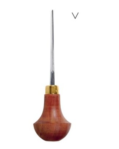 PFEIL L12/1 Linoleum Cutter - Swiss Made Wood & Lino Carving Tool with Hardwood Handle