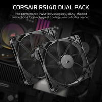 Corsair RS140 140mm PWM Fans Dual Pack-CO-9050191-WW