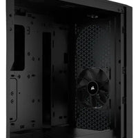 3000D AIRFLOW Black Mid-Tower PC Case; 2x 3.5'' |  2x 2.5'' Drive Bays; Up to 360mm Radiator compatible; 2x 120mm fan incl Corsair