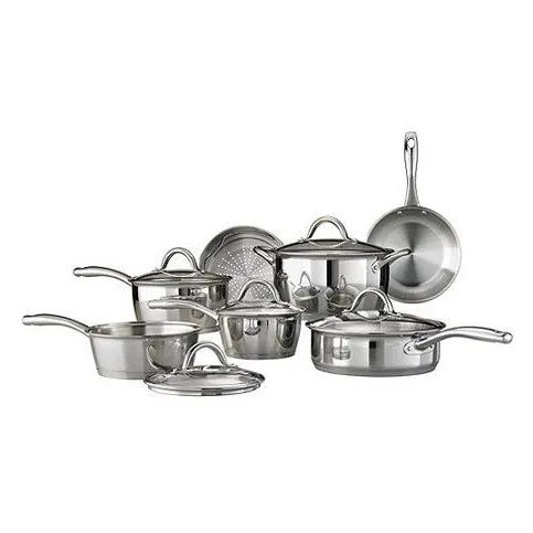 Tramontina Opus 12Pc. Stainless Steel Cookware Set Lifetime Guarantee (Stainless Steel) - 65650/148