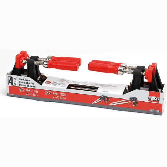 Bessey Clutch Style Bar Clamps - 577-001 -set of 4