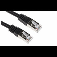 Acconet CAT6 0.5m UTP Flylead (Patch Lead) Black | CAT6-FLY-0.5-BLACK