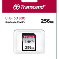 TRANSCEND 300S 256GB UHS-1 CLASS 10 U1 U3 V30 SDXC CARD 3D NAND Transcend