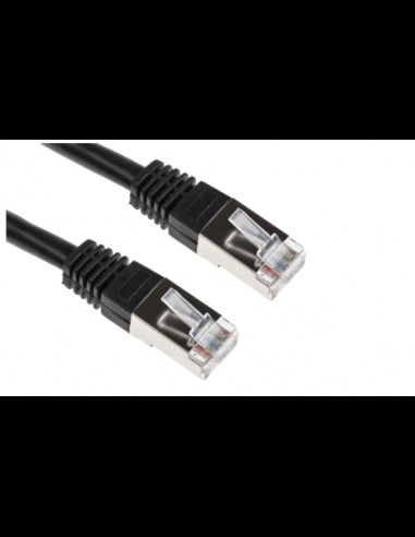 Acconet CAT6 UTP Patch Lead - 5M Black Network Cable for Reliable Ethernet Connections
