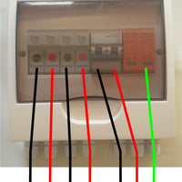 Acconet 250V Protection Box 2 Inputs 1 Outputs 50A Isolator 10A fuses