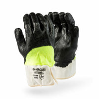 DROMEX GLOVE CUT5 NITRILE COATED HIVIZ [09]  58SC-9