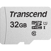 TRANSCEND 300S 32GB MICRO SD UHS-1 U1 CLASS10 - READ 95MB/S - WRITE 45MB/S WITH ADAPTOR -TLC Transcend