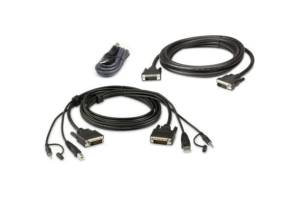 ATEN 1.8M USB DVI-D Dual Link Dual Display Secure KVM Cable Kit-2L-7D02UDX3
