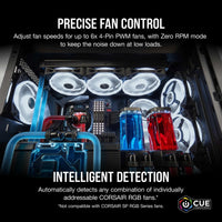 Corsair iCUE Commander CORE XT - Digital Fan Speed and RGB Lighting Controller.  6x Fan; 6x RGB