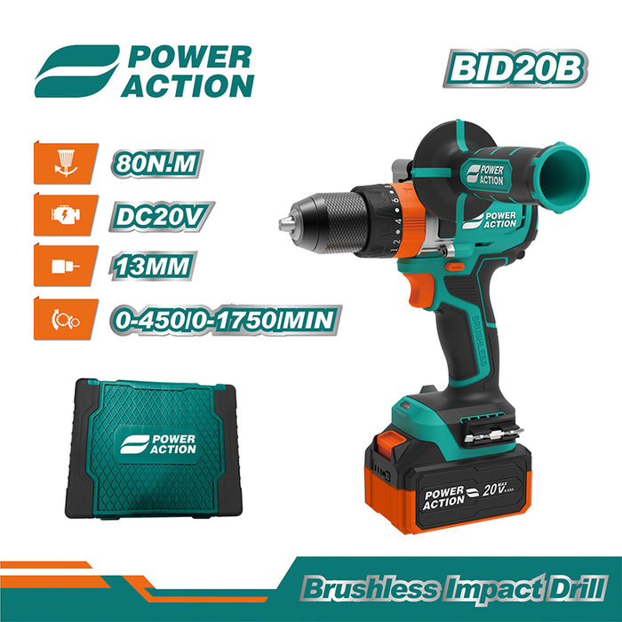 Power Action 20V cordless impact drill BID20B
