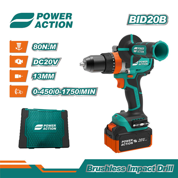 Power Action 20V cordless impact drill BID20B