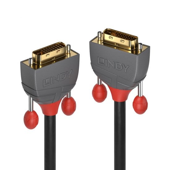 LINDY 5M DVI-D M TO DVI-D M DUAL LINKCABLE (41242) - CAB-DVIDL-MM-5M-L
