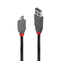 LINDY 5M USB2.0 AM TO MICRO-B CABLE-ANTHRA (36735) - CAB-USB-5M-MICROBL