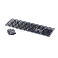 RCT Wireless Keyboard and Mouse Combo | 104-key Slimline Scissor Switch Keyboard | Wireless Optical Mouse; 1200DPI RCT Peripherals