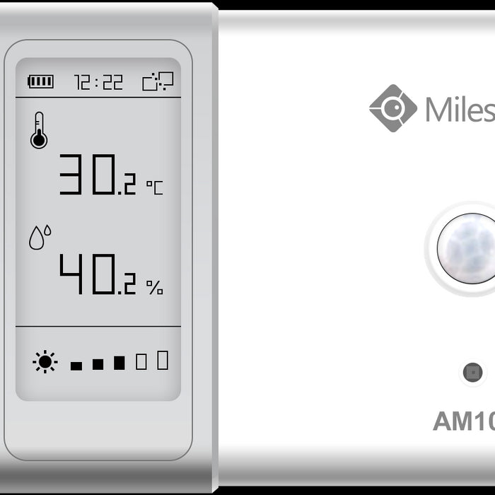 Milesight Indoor Ambience Monitoring Sensor - Temperature, Humidity, Motion, Light Sensor