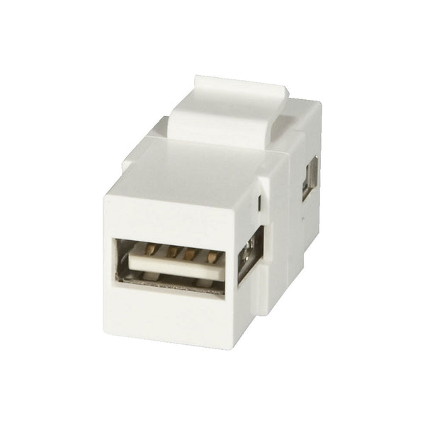 LINDY USB A TO A SNAP IN KEYSTONE (60553) - CNV-SNAPIN-USB-A-A