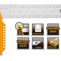 INGCO Square Angle 300mm: Precision Carpentry & Measurement Tool