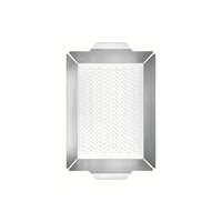 Stainless Steel Vegetable Grill Grid BBQ Basket. 47x30cm. Perforated Grill Pan for Gas or Charcoal Grills