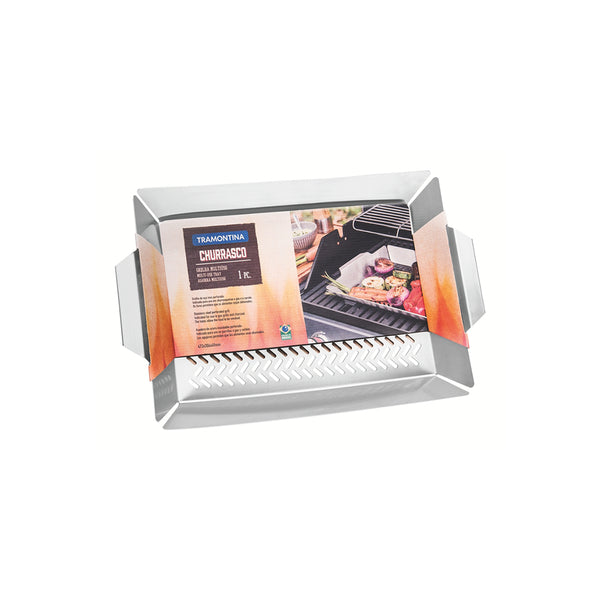 Tramontina Stainless Steel Vegetable Grill Grid 47x30cm - BBQ, Grill Basket for Veggies - Buy Online at Chavda!