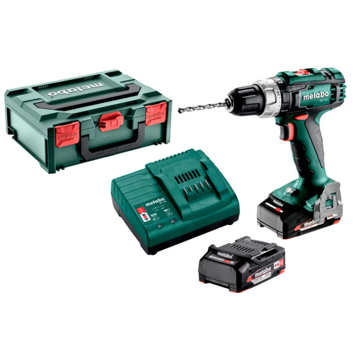Metabo SB 18 L Cordless Hammer Drill Set - Power Tool with Battery & Charger