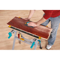 Wolfcraft Master 200 Clamping & Working Table: Folding Workbench for Woodworking & DIY Projects