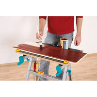 Wolfcraft Master 200 Clamping & Working Table: Folding Workbench for Woodworking & DIY Projects