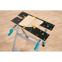 Wolfcraft Master 200 Clamping & Working Table: Folding Workbench for Woodworking & DIY Projects