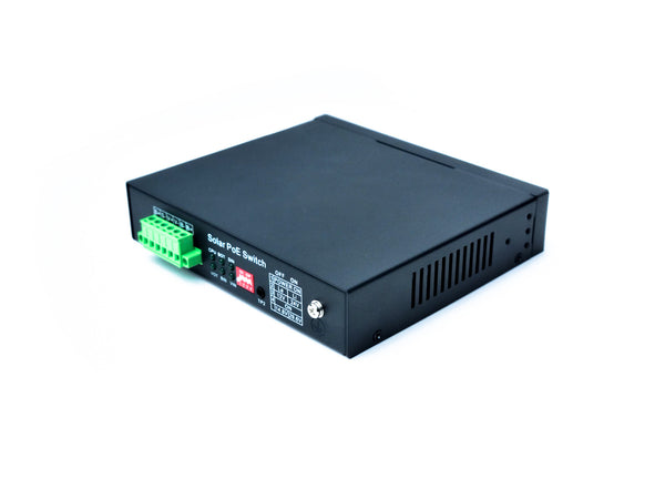5 Port Gigabit MPPT Solar POE switch (Selectable IEEE802.3af/at/POE++) + 1 SFP port.-AC-SWI-5120-DC