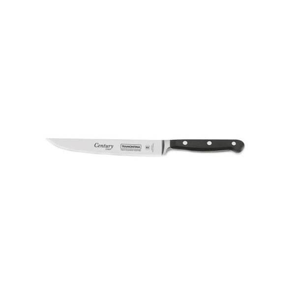Tramontina Century Utility Knife - 7 inch Stainless Steel Kitchen Knife with Black Handle