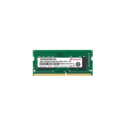 TRANSCEND JET MEMORY 8GB DDR4 2666MHZ SO-DIMM 1RX8 1GX8 CL19 1.2V Transcend