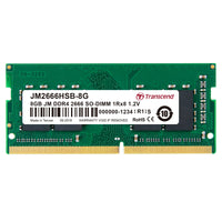 TRANSCEND JET MEMORY 8GB DDR4 2666MHZ SO-DIMM 1RX8 1GX8 CL19 1.2V Transcend
