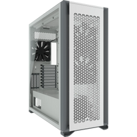 7000D Airflow White Tempered Glass Mid-Tower; 6x 3.5'' |  4x 2.5'' Drive Bays ; 480mm Radiator Compatible; 3x140mm fan incl