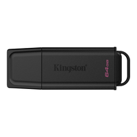 Kingston 64GB Portable USB 3.2 Gen 1 DataTraveler Exodia Black-DTXG2/64GB