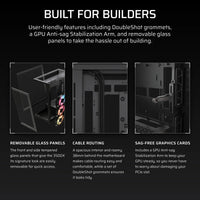 3500X RS-R ARGB Tempered Glass Mid-Tower PC Case; Black
