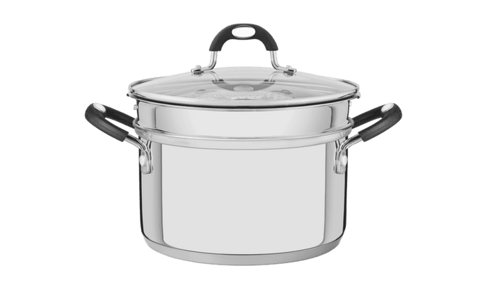 Tramontina Solar Silicone Shallow Stainless Steel 2Pc. Steamer Set
1 - Deep Casserole 20Cm - 3,60L
1 - Steamer 20Cm - 2,30L - 65120/100