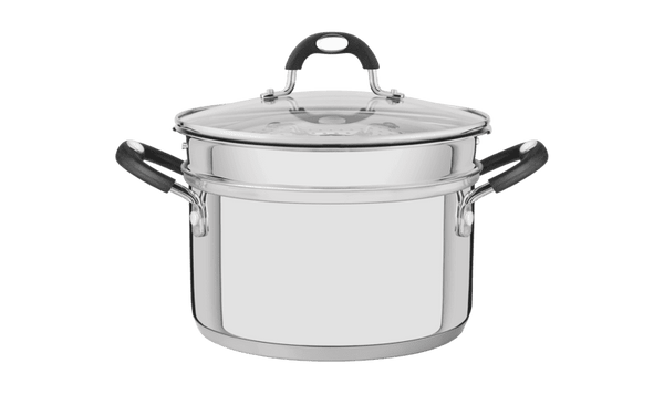 Tramontina Solar Silicone Shallow Stainless Steel 2Pc. Steamer Set
1 - Deep Casserole 20Cm - 3,60L
1 - Steamer 20Cm - 2,30L - 65120/100