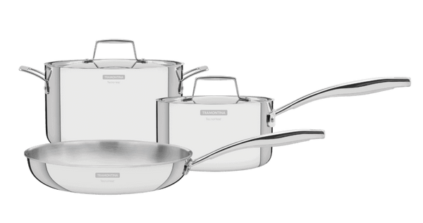 Tramontina Grano (Stainless Steel) Full Body Try Ply 5Pc. Cookware Set - 65140/106