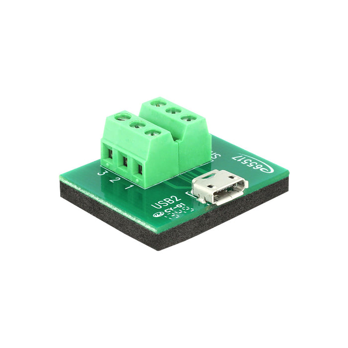 DELOCK USB2.0 MICRO-B F TERMINAL BLOCK (65517) - DELOCK-65517