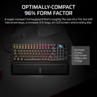 Corsair VANGUARD PRO 96% Hall Effect Gaming Keyboard - MGX Hyperdrive magnetic switches - Black.