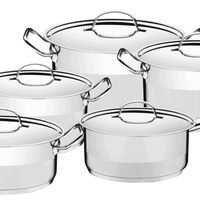 Tramontina Professional 10Pc. Cookware Set (Stainless Steel) - 65620/186