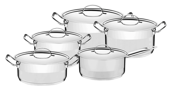 Tramontina Professional 10Pc. Cookware Set (Stainless Steel) - 65620/186