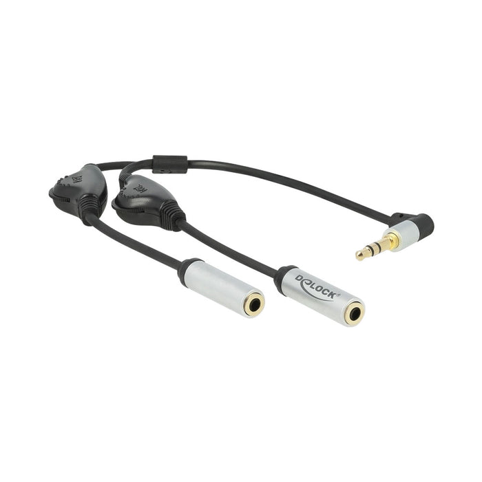 DELOCK AUDIO SPLIT ST M 3.5-2X ST F 3PIN (66434)* - DELOCK-66434