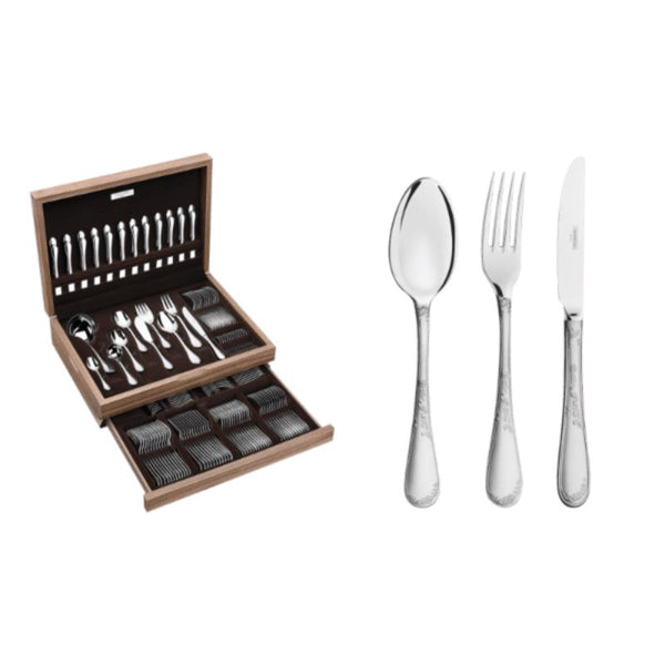 Tramontina 113Pc. Wooden Cutlery Set ? Renascen?a (18/10) - 66929/216