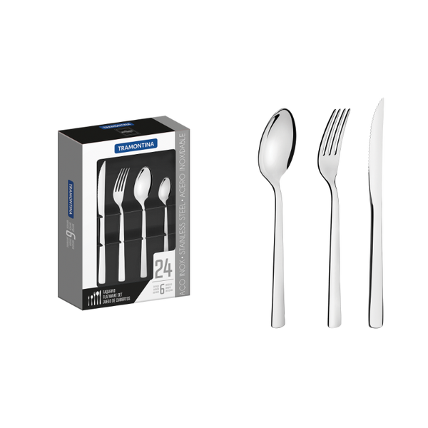 Tramontina 24Pc. Cutlery Set - Oslo (18/0) - 66985/004