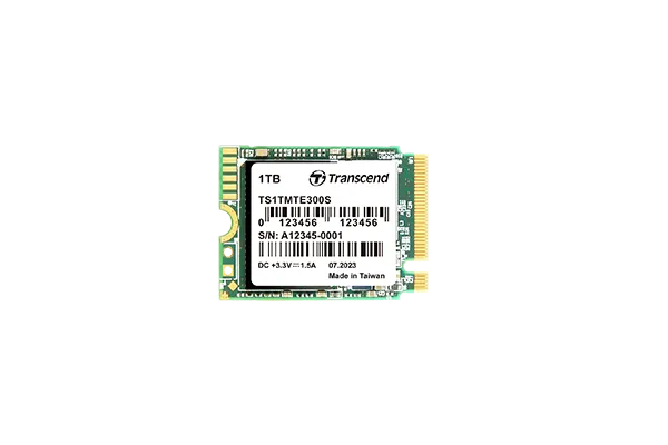 Transcend 1 TB MTE300S PCI-E GEN 3x4 M.2 2230 SSD 3D NAND - 2000 MB/s Read 1650 MB/s Write - 400 TBW - 8