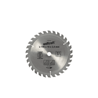 Wolfcraft 190mm TCT Circular Saw Blade for Wood & Chipboard, 30 Teeth, Alternate Tooth Design