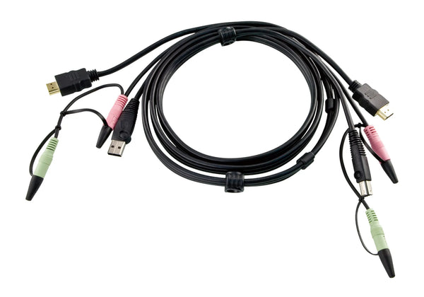 ATEN 1.8M USB HDMI KVM Cable with Audio-2L-7D02UH
