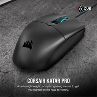 Corsair KATAR PRO Ultra-Light Gaming Mouse; 12400 DPI; Black. Corsair