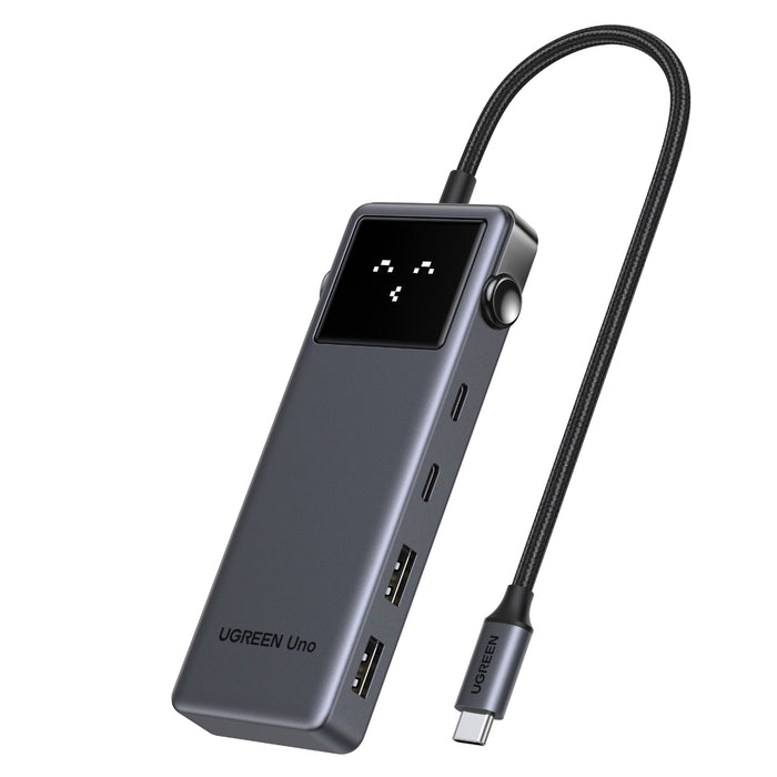 UGREEN 6-in-1 Type-C Hub with 4K HDMI, 100W PD and 10Gbps USB Ports – Grey-CM888-35998
