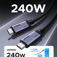 UGREEN USB4 Gen4 240W USB-C to USB-C Cable (Black)-L706-65383